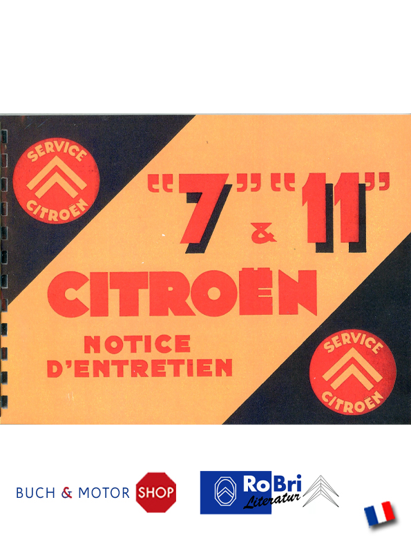Citroën Traction Avant Instructieboekje 1934 7&11CV